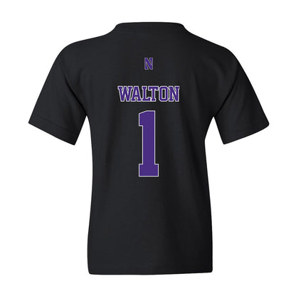 Northwestern - NCAA Women's Basketball : Xamiya Walton - Classic Shersey Youth T-Shirt