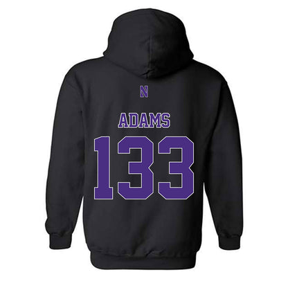 Northwestern - NCAA Wrestling : Patrick Adams - Classic Shersey Hooded Sweatshirt