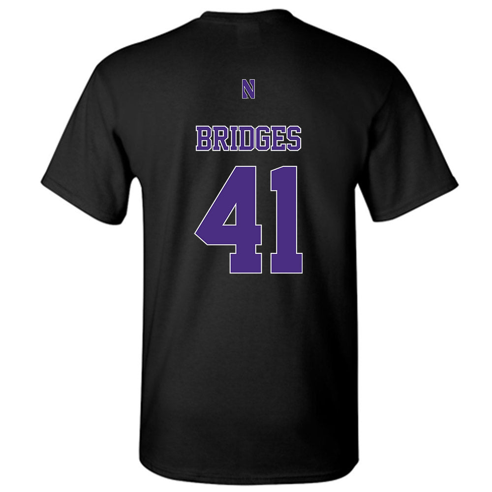 Northwestern - NCAA Baseball : Tommy Bridges - Classic Shersey T-Shirt-1