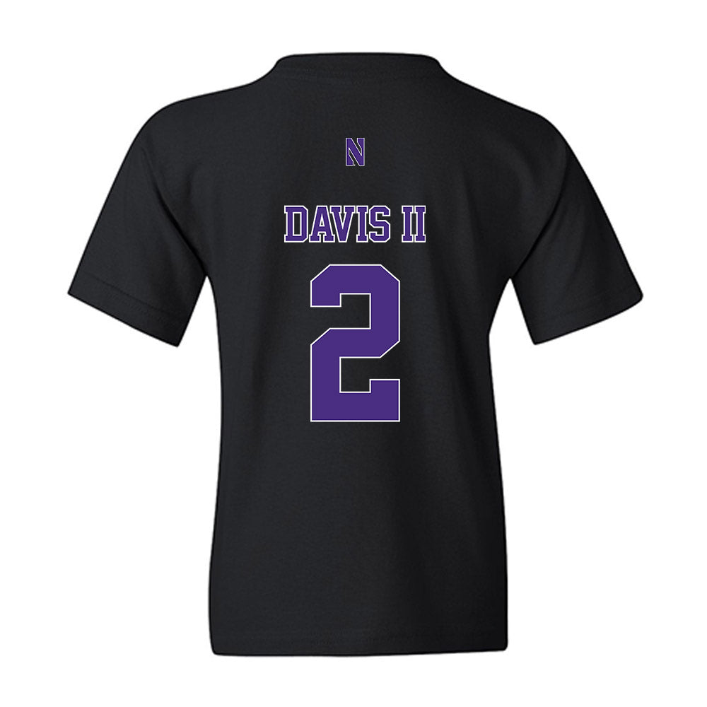 Northwestern - NCAA Football : Fred Davis II - Classic Shersey Youth T-Shirt-1