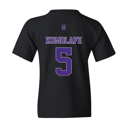 Northwestern - NCAA Football : Caleb Komolafe - Classic Shersey Youth T-Shirt-1