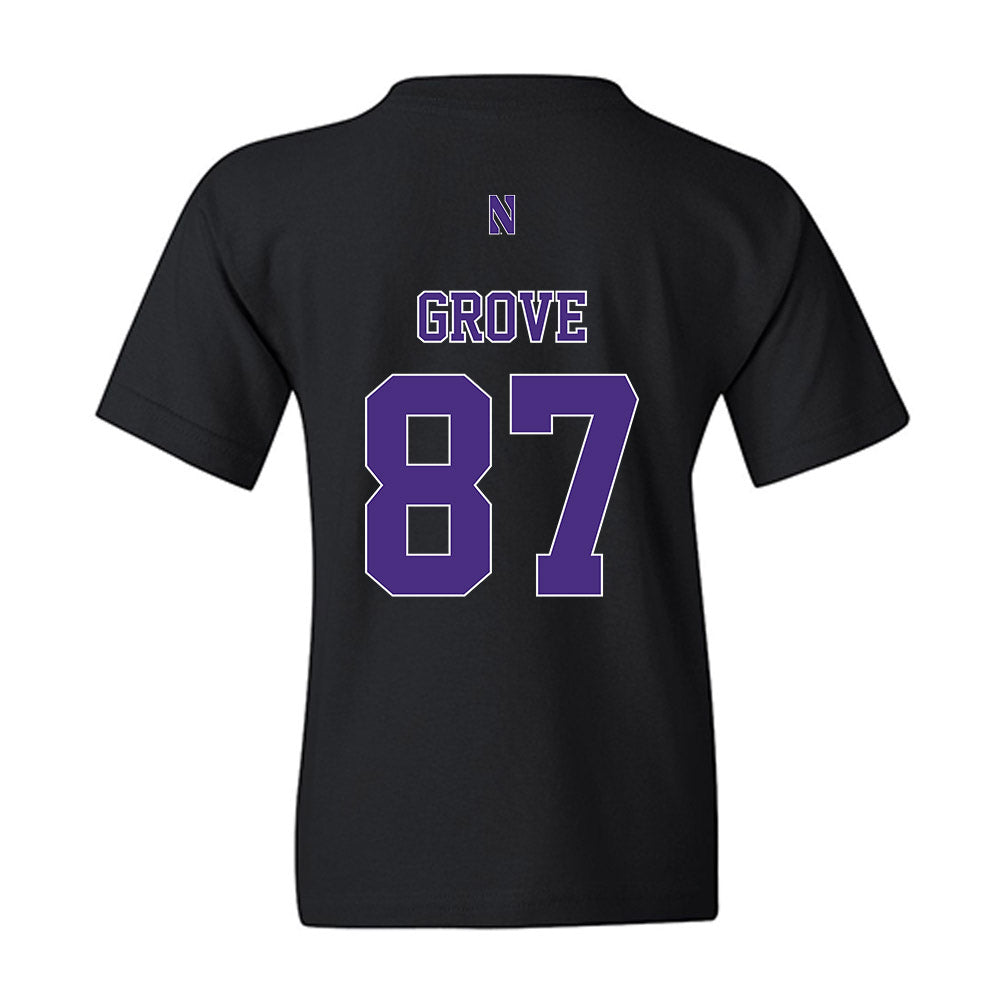 Northwestern - NCAA Football : Carson Grove - Classic Shersey Youth T-Shirt-1