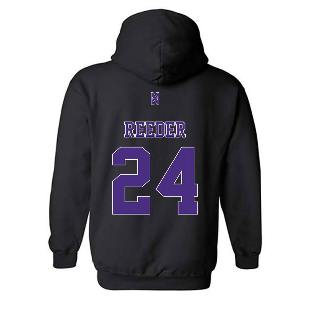 Northwestern - NCAA Football : Dashun Reeder - Classic Shersey Hooded Sweatshirt-1