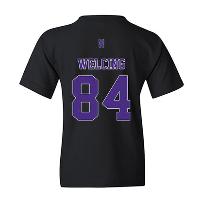 Northwestern - NCAA Football : Hunter Welcing - Classic Shersey Youth T-Shirt-1