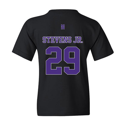 Northwestern - NCAA Football : JonJon Stevens Jr. - Classic Shersey Youth T-Shirt-1