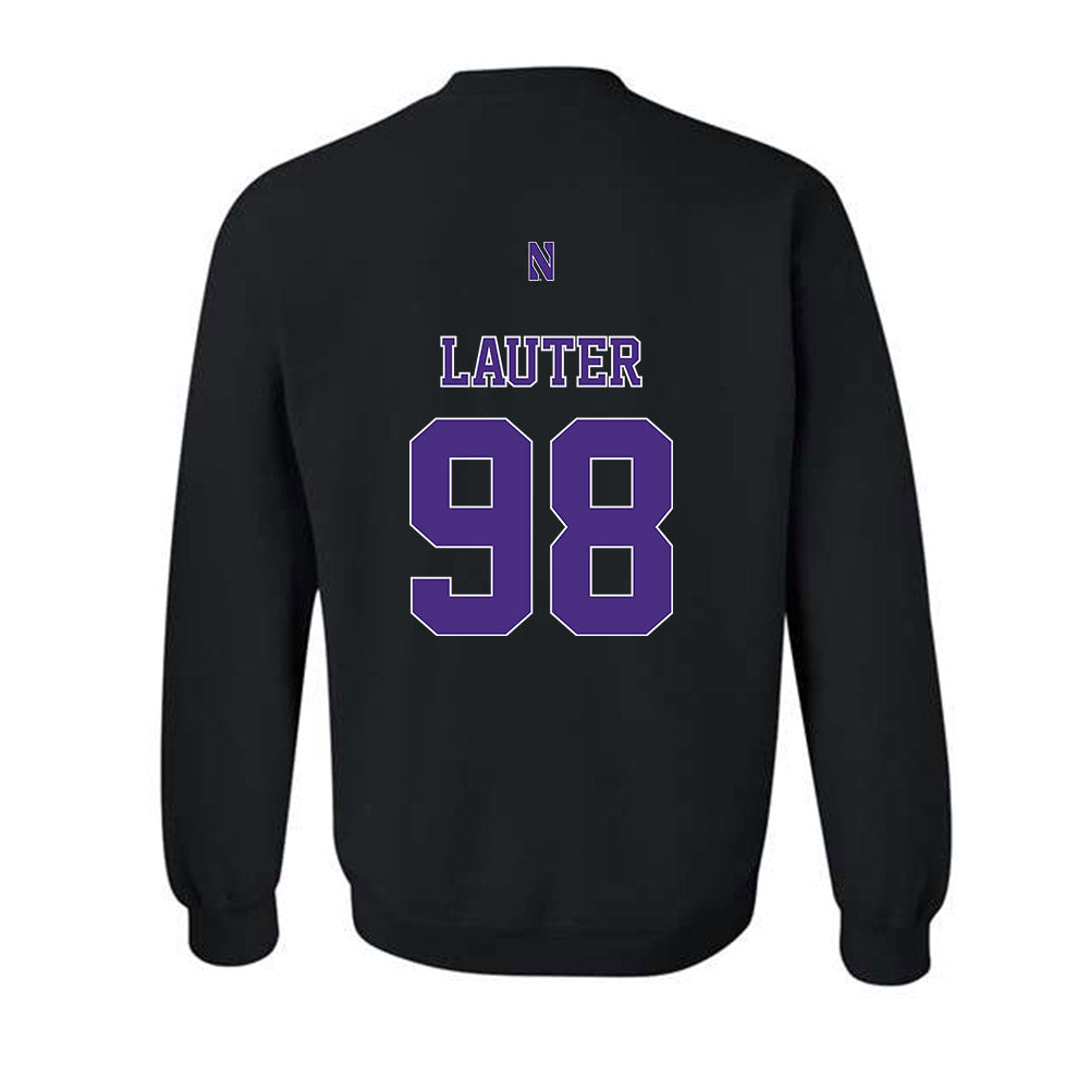 Northwestern - NCAA Football : Landon Lauter - Classic Shersey Crewneck Sweatshirt-1