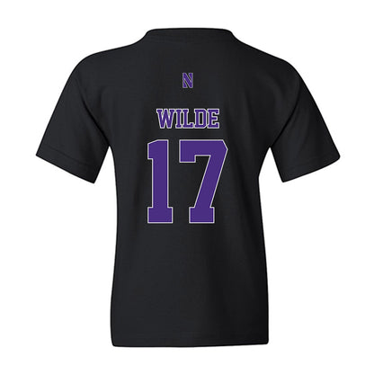 Northwestern - NCAA Football : Griffin Wilde - Classic Shersey Youth T-Shirt-1
