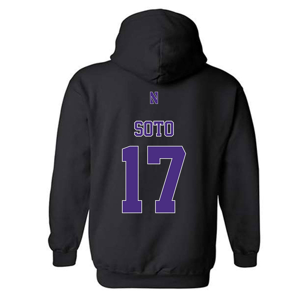 Northwestern - NCAA Women's Lacrosse : Jenna Soto - Classic Shersey Hooded Sweatshirt-1