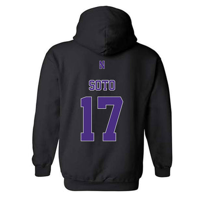 Northwestern - NCAA Women's Lacrosse : Jenna Soto - Classic Shersey Hooded Sweatshirt-1