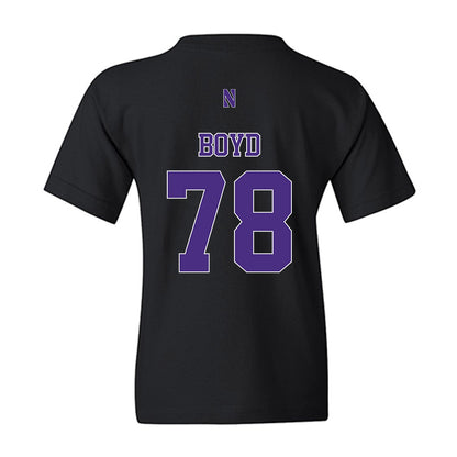 Northwestern - NCAA Football : Trey Boyd - Classic Shersey Youth T-Shirt-1