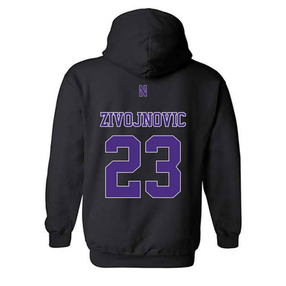 Northwestern - NCAA Women's Field Hockey : Maja Zivojnovic - Classic Shersey Hooded Sweatshirt-1