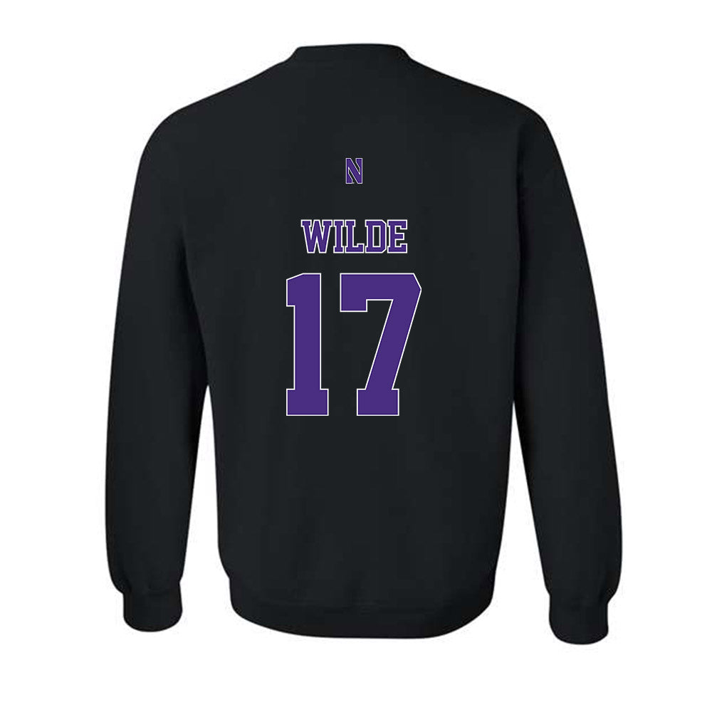 Northwestern - NCAA Football : Griffin Wilde - Classic Shersey Crewneck Sweatshirt-1