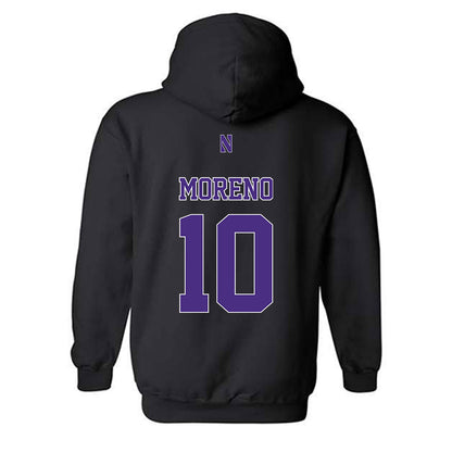 Northwestern - NCAA Women's Basketball : Sandra Moreno - Classic Shersey Hooded Sweatshirt-1