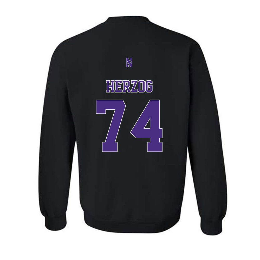 Northwestern - NCAA Football : Nicholas Herzog - Classic Shersey Crewneck Sweatshirt