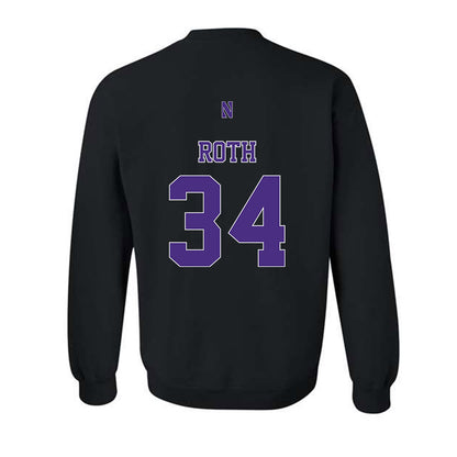 Northwestern - NCAA Football : Payton Roth - Classic Shersey Crewneck Sweatshirt-1
