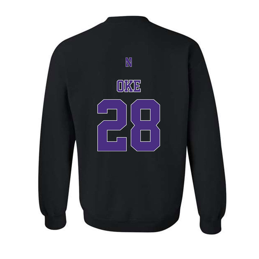 Northwestern - NCAA Football : Timi Oke - Classic Shersey Crewneck Sweatshirt-1
