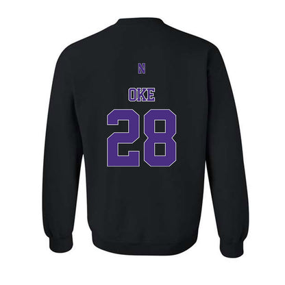 Northwestern - NCAA Football : Timi Oke - Classic Shersey Crewneck Sweatshirt-1