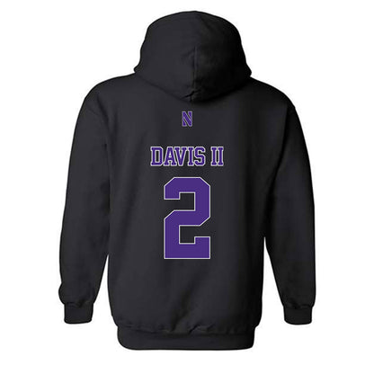 Northwestern - NCAA Football : Fred Davis II - Classic Shersey Hooded Sweatshirt-1