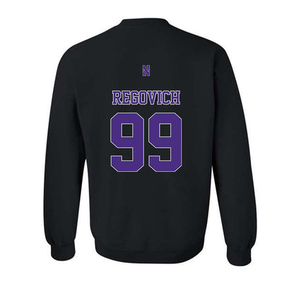 Northwestern - NCAA Football : Troy Regovich - Classic Shersey Crewneck Sweatshirt-1