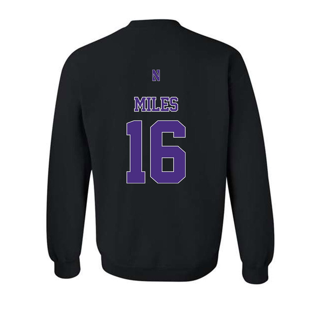 Northwestern - NCAA Women's Lacrosse : Niki Miles - Classic Shersey Crewneck Sweatshirt-1