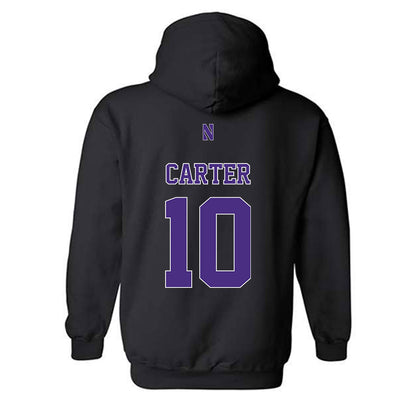 Northwestern - NCAA Women's Volleyball : Lauren Carter - Classic Shersey Hooded Sweatshirt