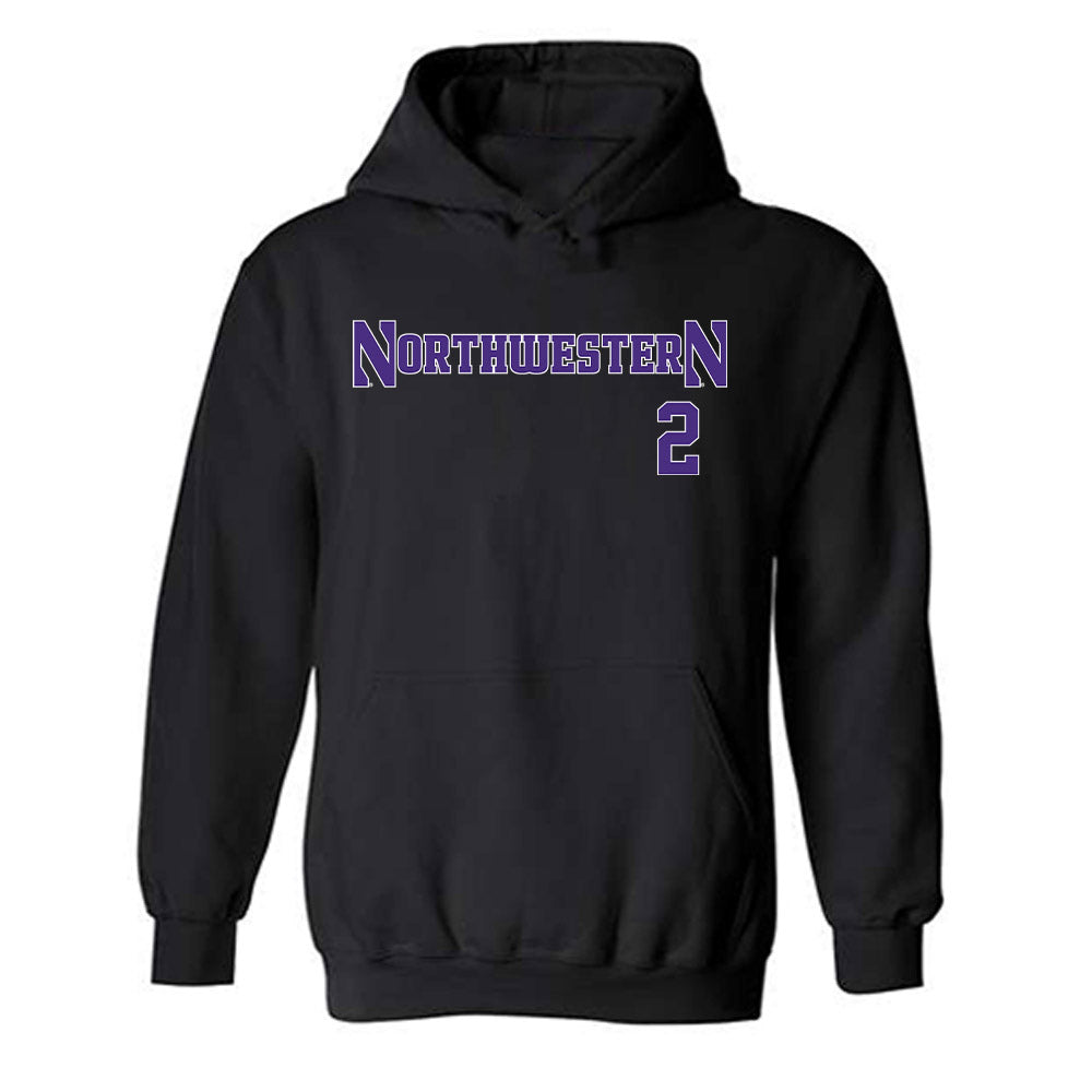 Northwestern - NCAA Women's Basketball : Kyla Jones - Classic Shersey Hooded Sweatshirt-0