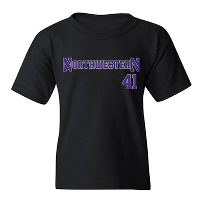 Northwestern - NCAA Baseball : Tommy Bridges - Classic Shersey Youth T-Shirt-0