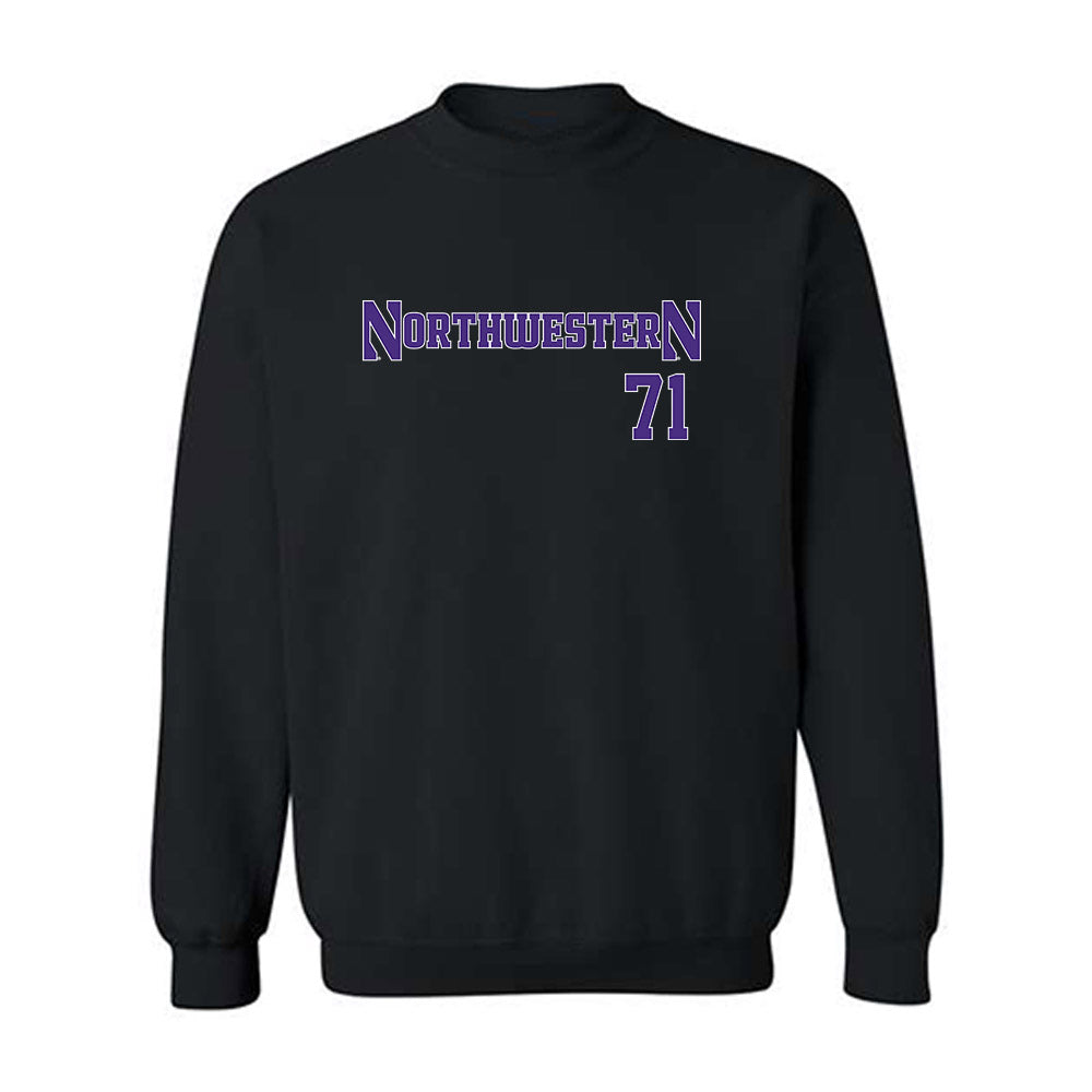 Northwestern - NCAA Football : Dennis Rahouski - Classic Shersey Crewneck Sweatshirt-0