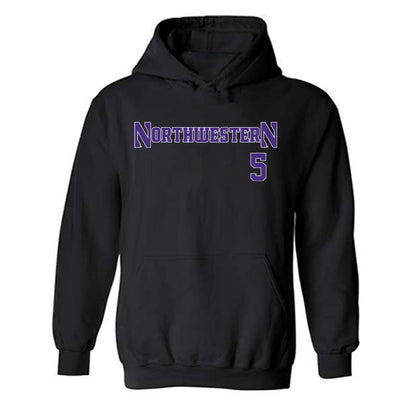 Northwestern - NCAA Men's Soccer : Dimas Van der Heide - Classic Shersey Hooded Sweatshirt-0