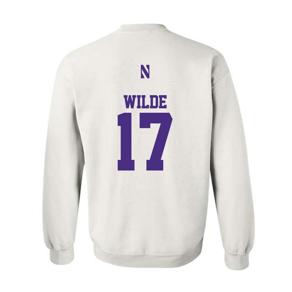 Northwestern - NCAA Football : Griffin Wilde - Classic Shersey Crewneck Sweatshirt-1