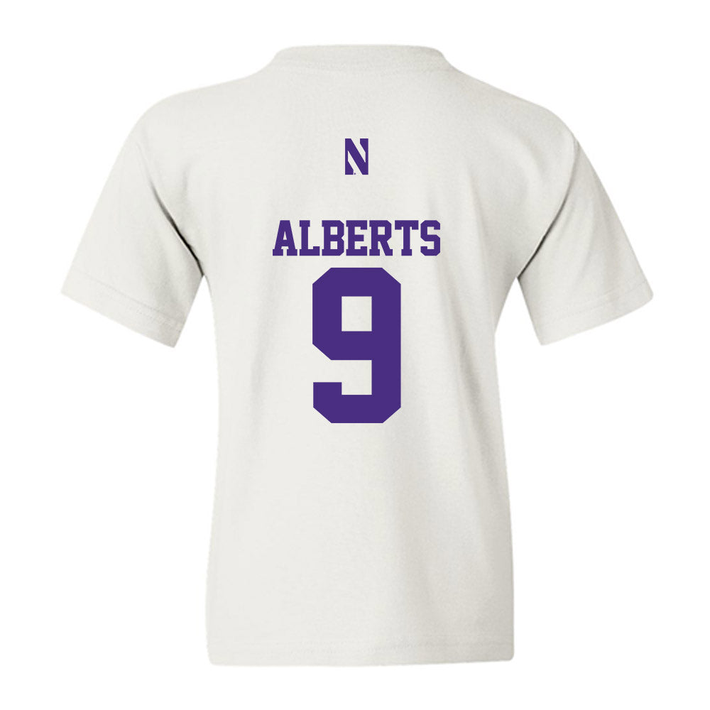 Northwestern - NCAA Women's Soccer : Audrey Alberts - Classic Shersey Youth T-Shirt-1
