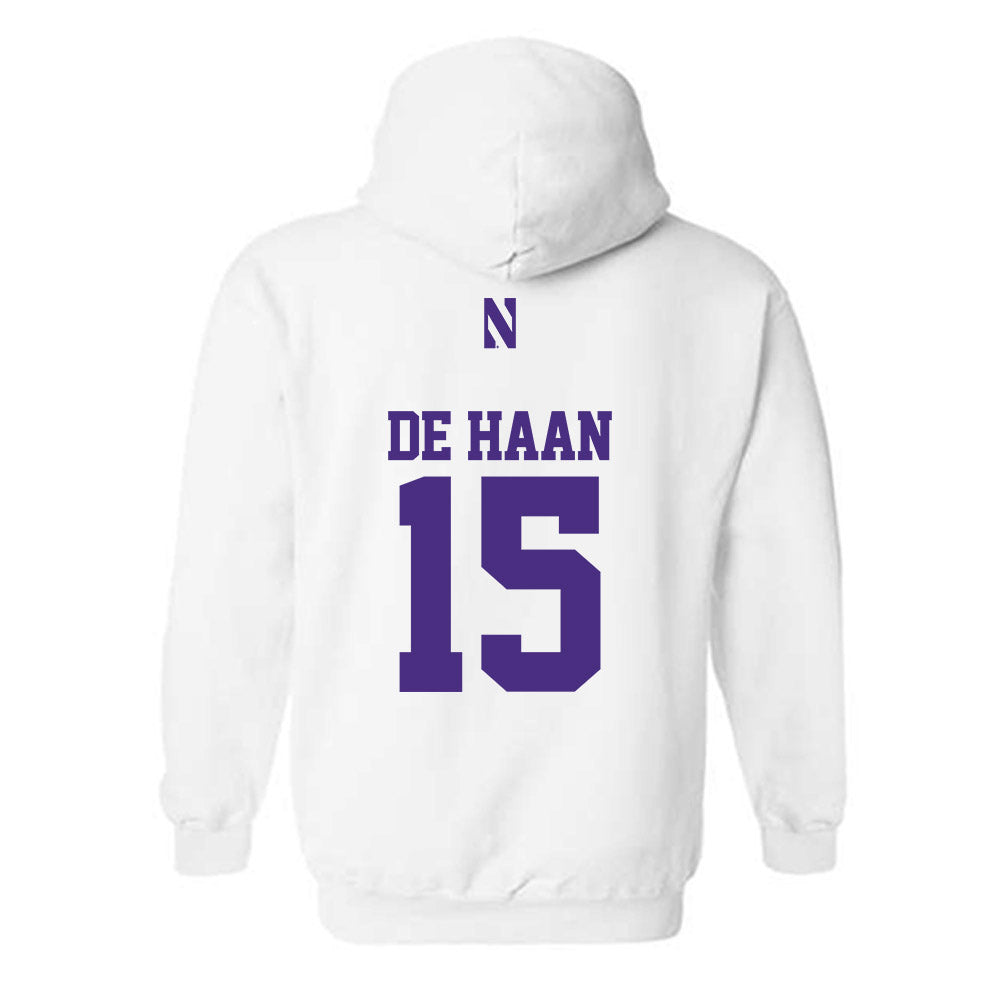 Northwestern - NCAA Women's Field Hockey : Annika de Haan - Classic Shersey Hooded Sweatshirt-1