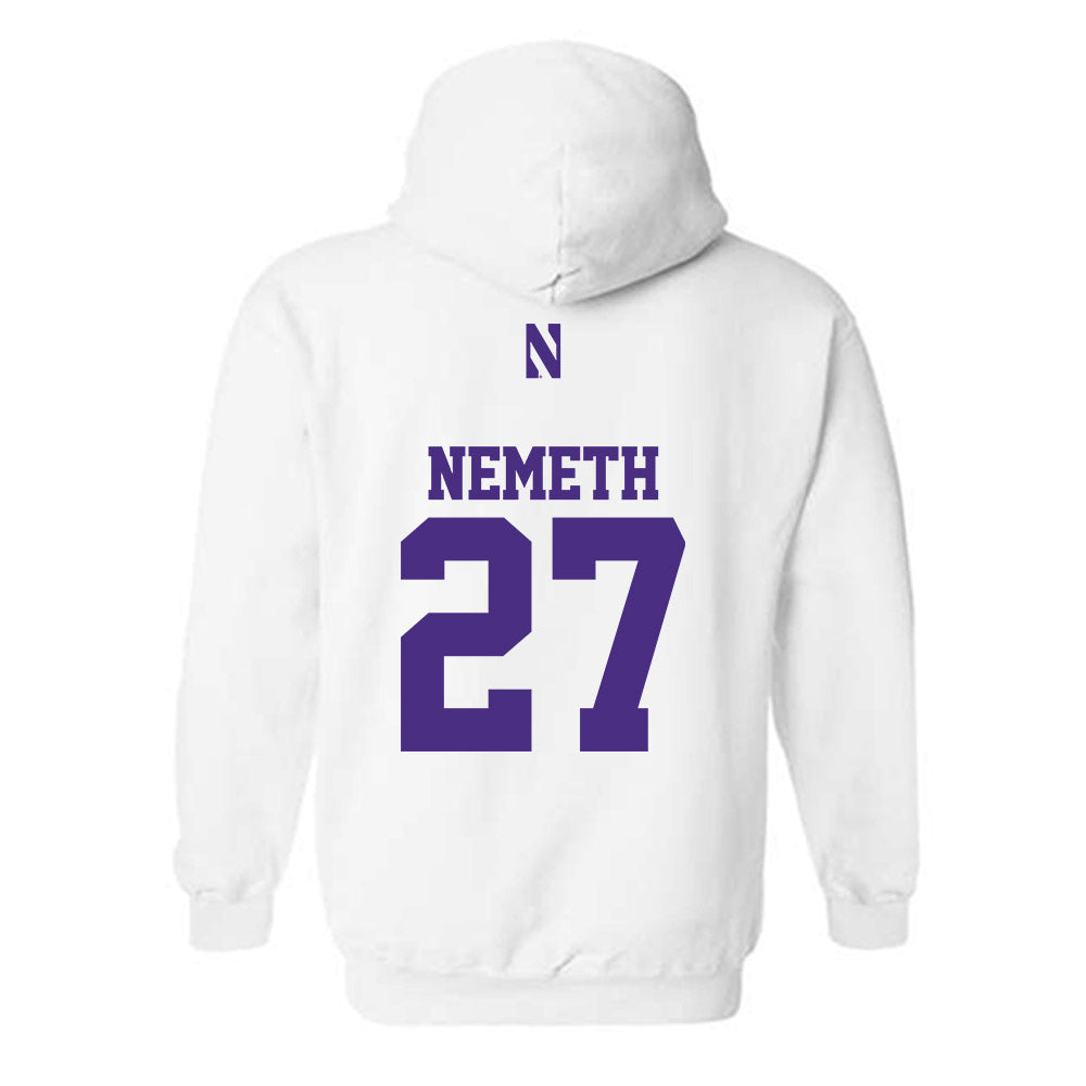 Northwestern - NCAA Women's Field Hockey : Nadia Nemeth - Classic Shersey Hooded Sweatshirt-1