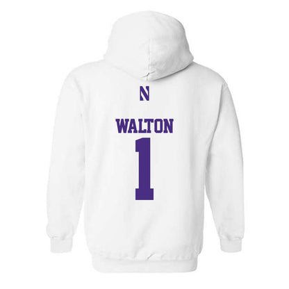 Northwestern - NCAA Women's Basketball : Xamiya Walton - Classic Shersey Hooded Sweatshirt