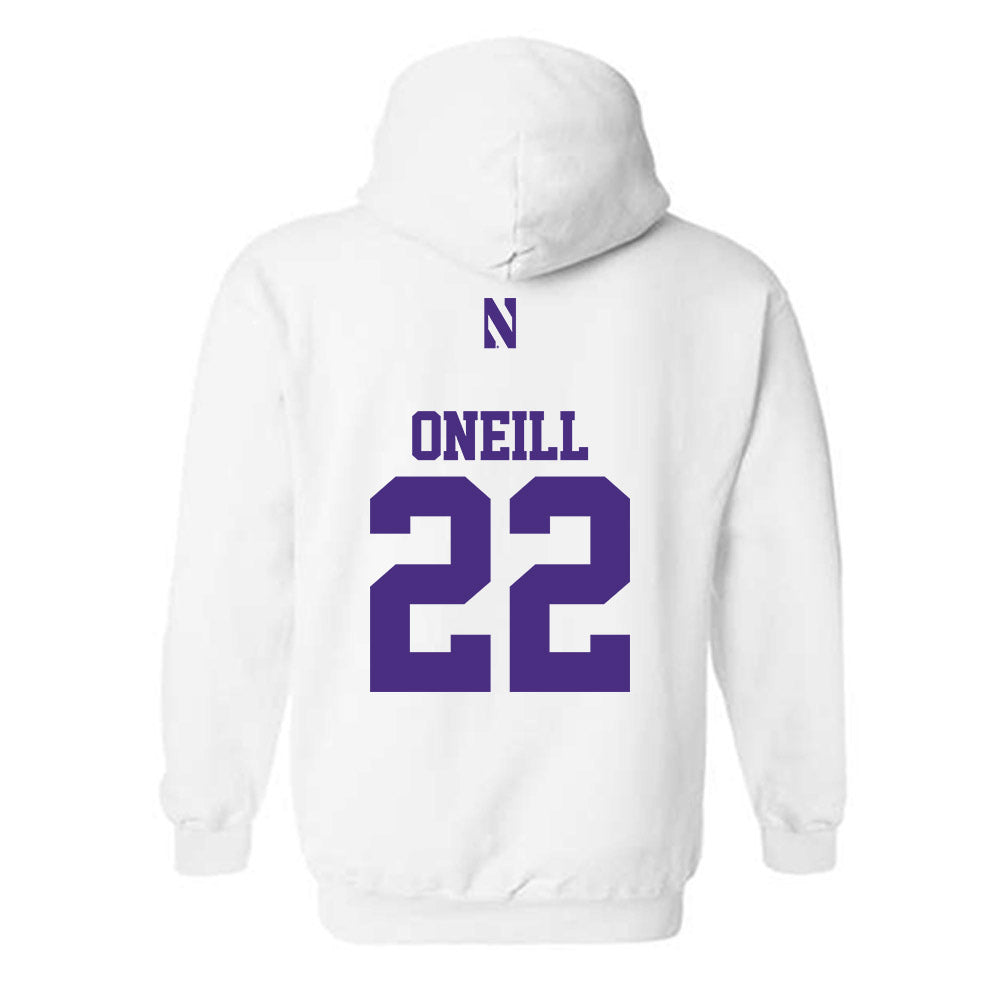 Northwestern - NCAA Men's Soccer : Aidan Oneill - Classic Shersey Hooded Sweatshirt-1