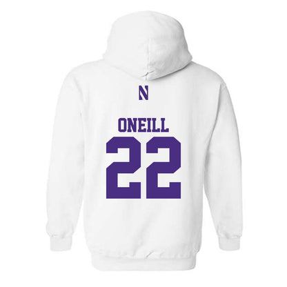Northwestern - NCAA Men's Soccer : Aidan Oneill - Classic Shersey Hooded Sweatshirt-1