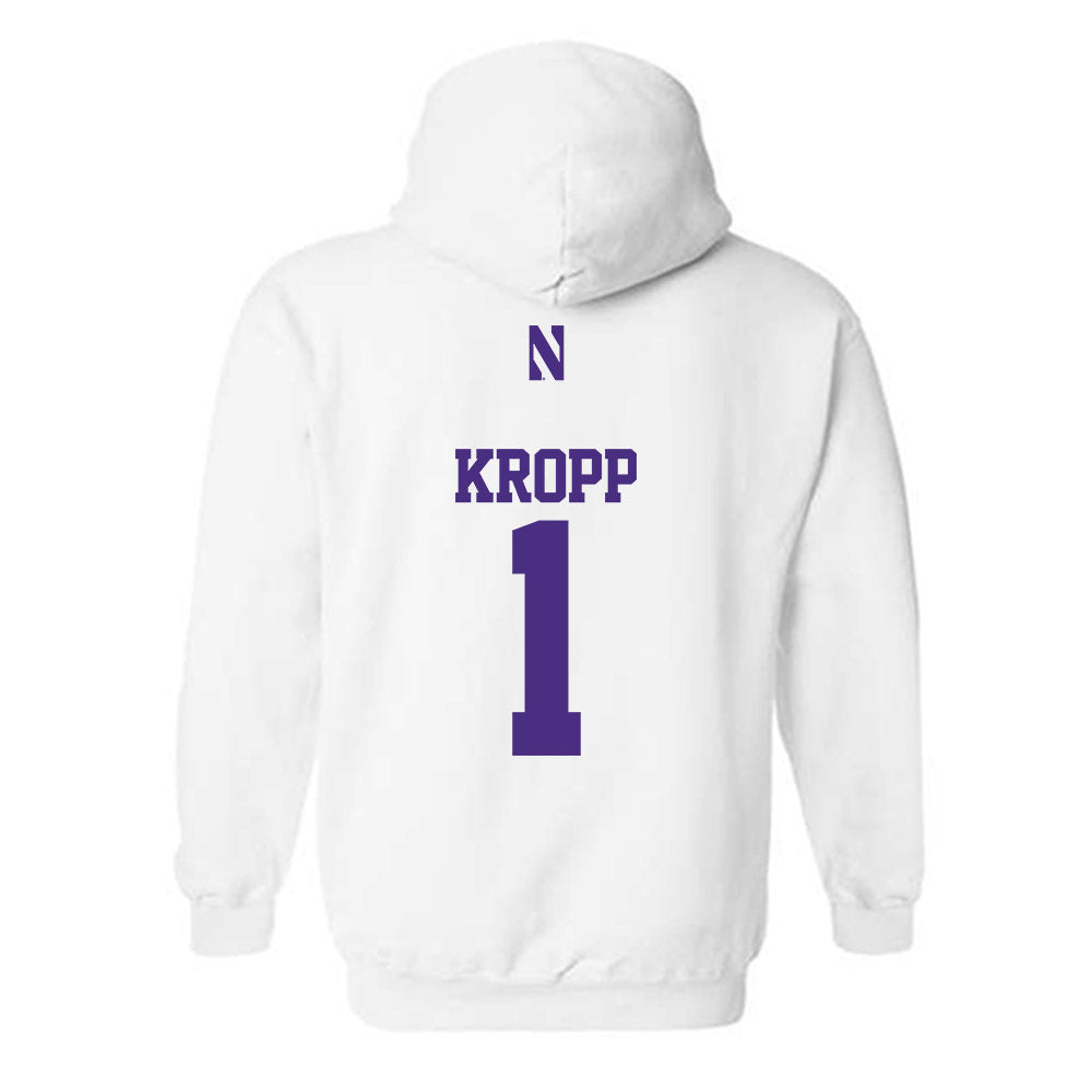 Northwestern - NCAA Men's Basketball : Tyler Kropp - Classic Shersey Hooded Sweatshirt-1