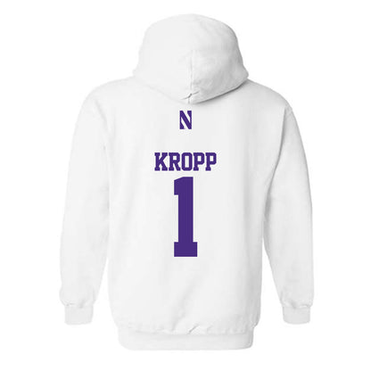 Northwestern - NCAA Men's Basketball : Tyler Kropp - Classic Shersey Hooded Sweatshirt-1