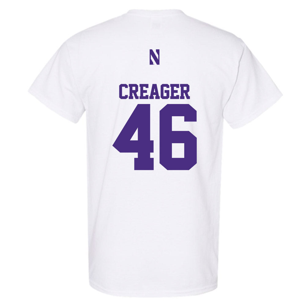 Northwestern - NCAA Football : Lincoln Creager - Classic Shersey T-Shirt-1