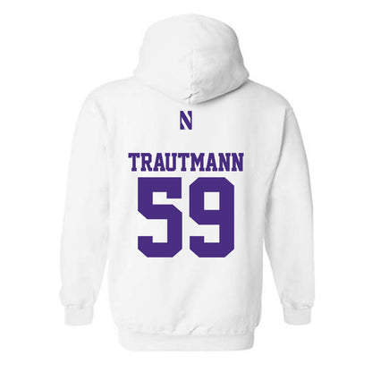 Northwestern - NCAA Football : Jack Trautmann - Classic Shersey Hooded Sweatshirt