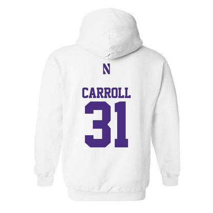 Northwestern - NCAA Women's Lacrosse : Mary Carroll - Classic Shersey Hooded Sweatshirt-1
