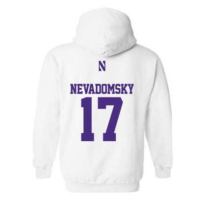 Northwestern - NCAA Women's Soccer : Presley Nevadomsky - Classic Shersey Hooded Sweatshirt-1
