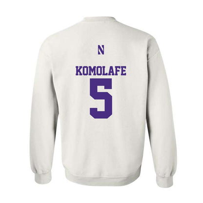 Northwestern - NCAA Football : Caleb Komolafe - Classic Shersey Crewneck Sweatshirt-1