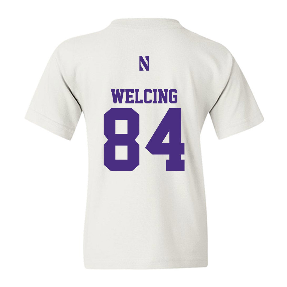 Northwestern - NCAA Football : Hunter Welcing - Classic Shersey Youth T-Shirt-1