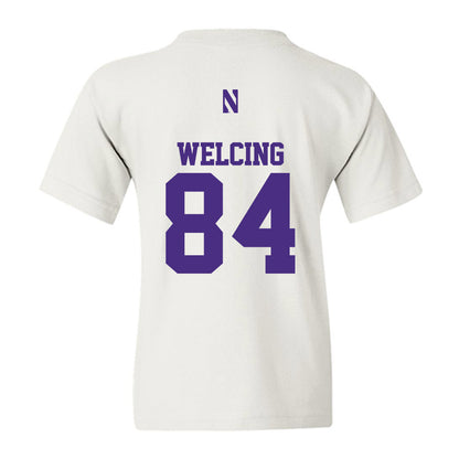 Northwestern - NCAA Football : Hunter Welcing - Classic Shersey Youth T-Shirt-1