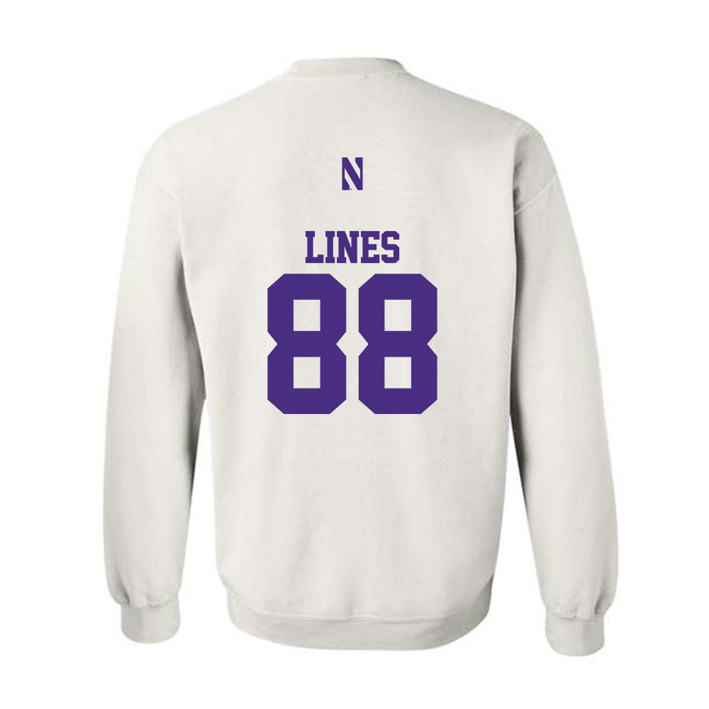Northwestern - NCAA Football : Alex Lines - Classic Shersey Crewneck Sweatshirt-1