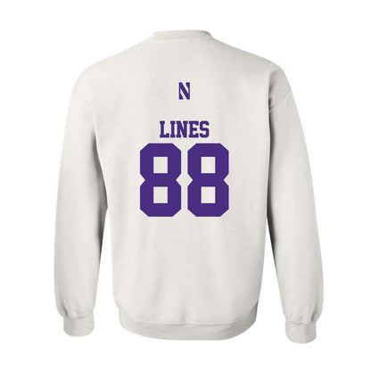 Northwestern - NCAA Football : Alex Lines - Classic Shersey Crewneck Sweatshirt-1