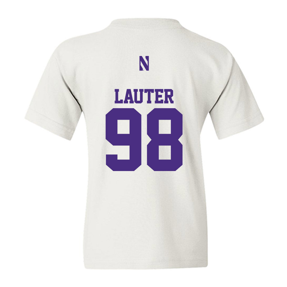 Northwestern - NCAA Football : Landon Lauter - Classic Shersey Youth T-Shirt-1