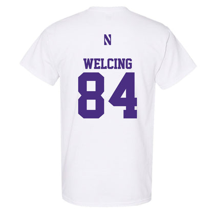 Northwestern - NCAA Football : Hunter Welcing - Classic Shersey T-Shirt-1