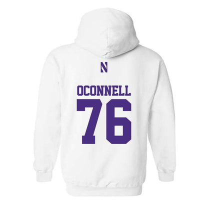 Northwestern - NCAA Football : Michael OConnell - Classic Shersey Hooded Sweatshirt-1